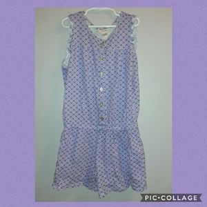 Juicy Couture Purple Floral Romper Outfit Girls 14